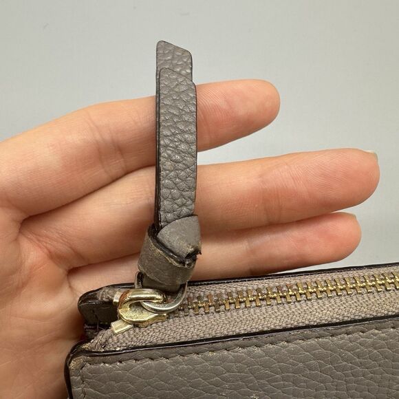 Kate Spade Jackson Crossbody Bag Gray Pebbled Leather Wallet Clutch NO STRAP - Picture 7 of 11